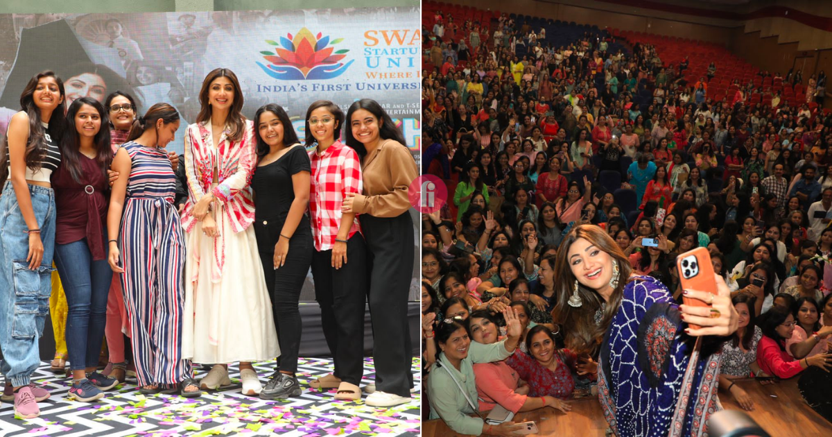 Shilpa Shetty charms Ahmedabad during promotions of her film Sukhee
